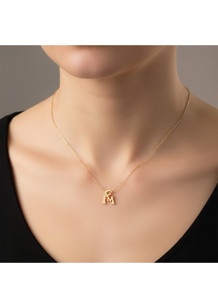 8 Ayar Altın Kolye Ucu F&m GM11463 1 gr