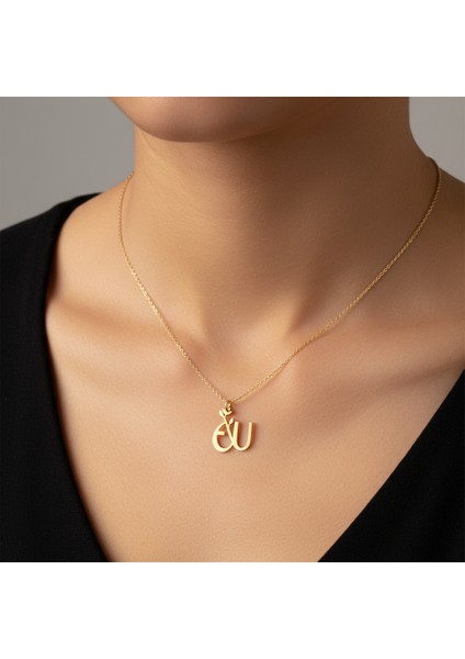 8 Ayar Altın Kolye Ucu E&u GM11337 1 gr