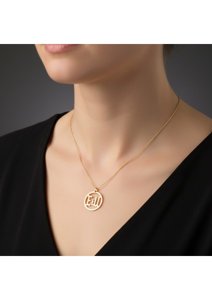 8 Ayar Altın Kolye Ucu E&u GM11333 1 gr