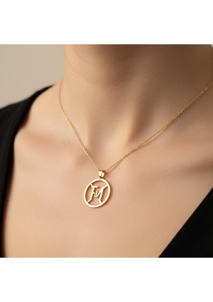 8 Ayar Altın Kolye Ucu F&m GM11459 0.5 gr