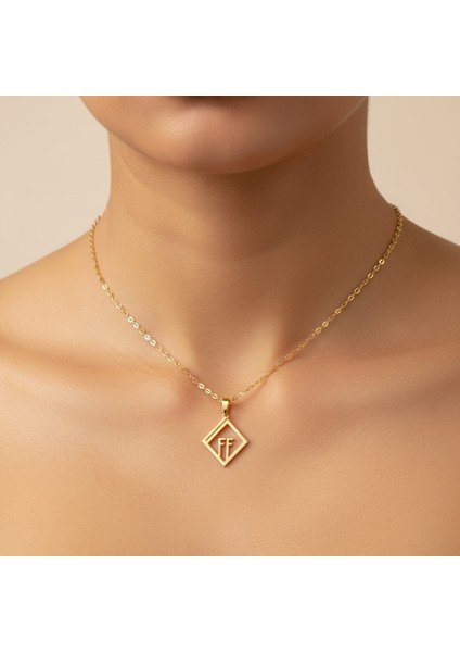 8 Ayar Altın Kolye Ucu F&f GM11388 0.5 gr