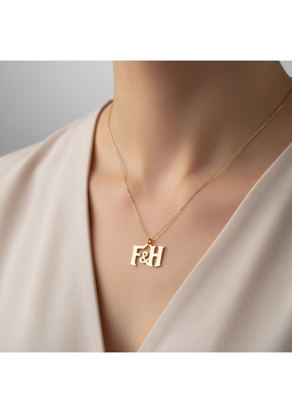 8 Ayar Altın Kolye Ucu F&h GM11401 0.5 gr