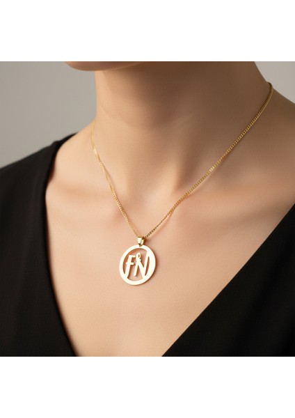 8 Ayar Altın Kolye Ucu F&n GM11472 1 gr