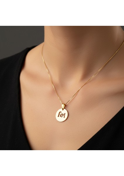 8 Ayar Altın Kolye Ucu F&m GM11464 1 gr