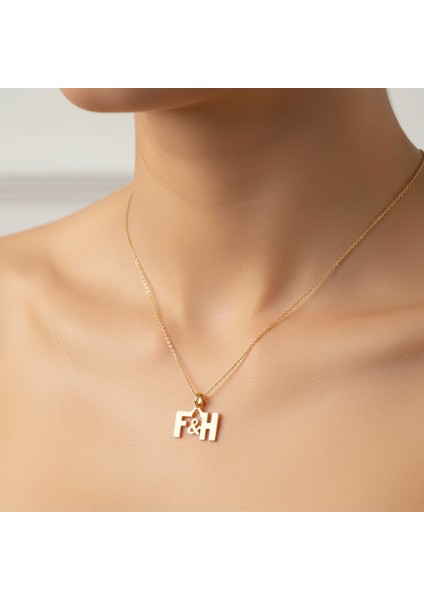 8 Ayar Altın Kolye Ucu F&h GM11396 1 gr