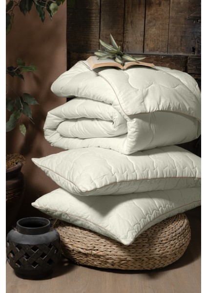 %100 Doğal Pamuk Yorgan - Tek Kişilik Pamuk Yorgan - Özel Çantalı Yorgan