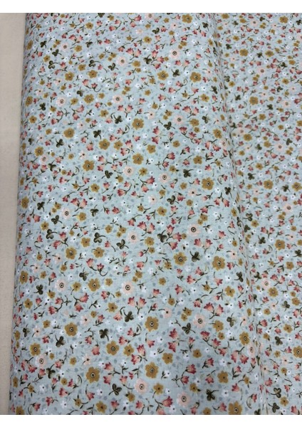 %100 Pamuk Poplin Kumaş – 170 cm En – Çiçek Desenli fiyatları