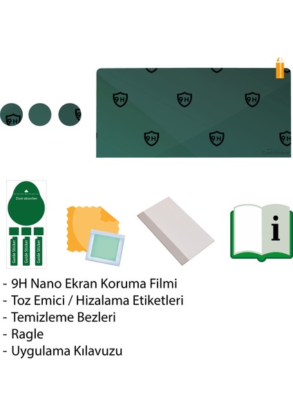 Skoda Superb (2024-2025) Uyumlu 13" Multimedya ve Klima Paneli Koruyucu Set 9h Nano Ekran Koruyucu fırsatları