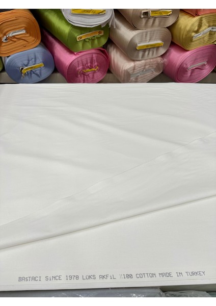 Beyaz Akfil %100 Pamuk Kumaş modelleri