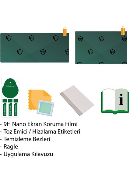 Kia Niro Hibrit / Ev (2022-2025) Uyumlu 8" Multimedya ve 10.25" Gösterge Çift Set 9h Nano Ekran Koruyucu fırsatları