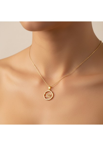 8 Ayar Altın Kolye Ucu E&s GM11318 1 gr