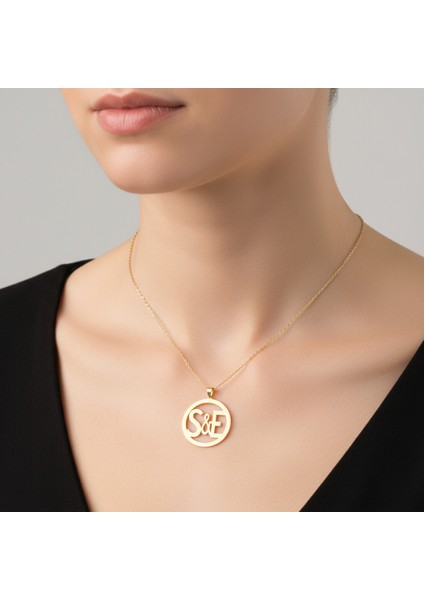 8 Ayar Altın Kolye Ucu E&s GM11308 0.5 gr