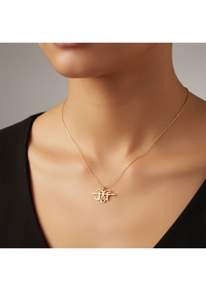 8 Ayar Altın Kolye Ucu F&j GM11410 0.5 gr