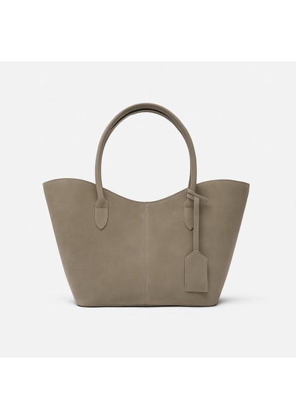 Alina Shopper Süet Omuz Çantası