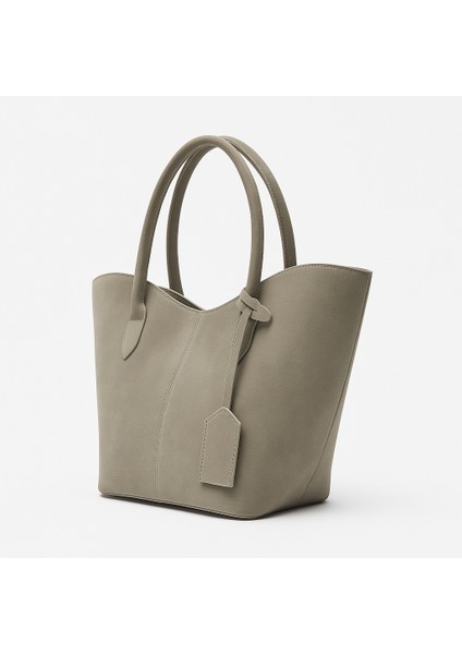 Alina Shopper Süet Omuz Çantası fırsatları