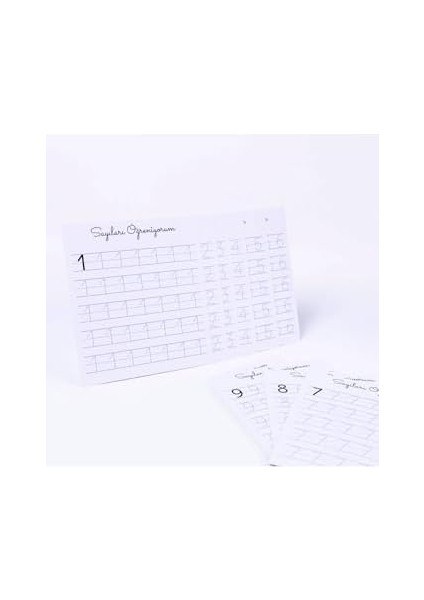 Bimotif 39LU Harf ve Rakamları Öğreniyorum, 12 x 13 cm Karton Çalışma Kart Seti fiyatları