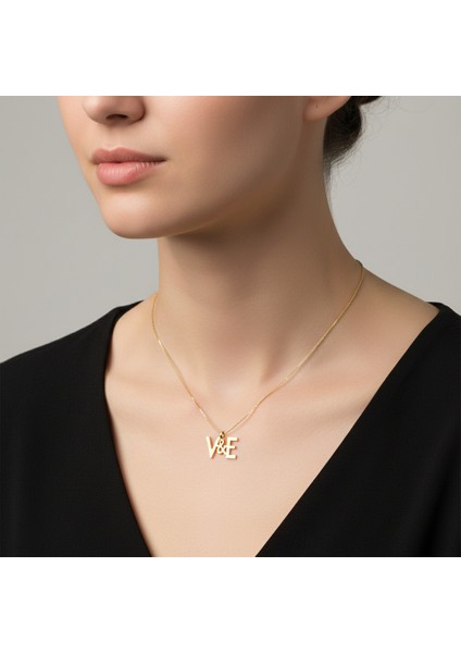 14 Ayar Altın Kolye Ucu E&v GM11349 1 gr