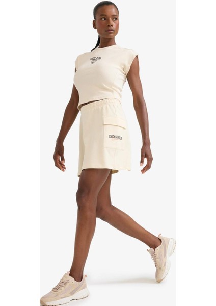 Fit NBA Chicago Bulls Standart Fit Beli Lastikli Cepli Etek