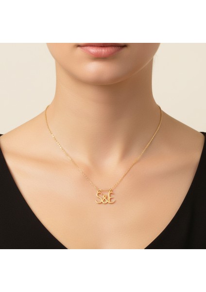 8 Ayar Altın Kolye Ucu E&s GM11319 0.5 gr