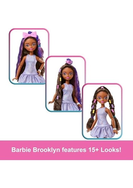 Besties Ile Hazırlan Şekillendirilmiş Saçlı '' Bebek, Sürpriz Saç Aksesuarları ve 15'ten Fazla Görünüm, JGG39