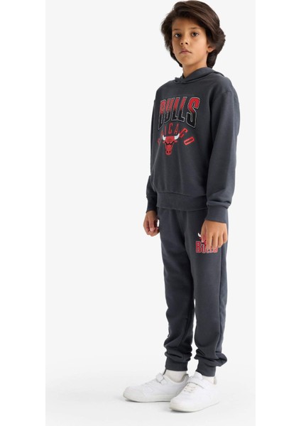 Erkek Çocuk NBA Chicago Bulls Beli Lastikli Jogger Eşofman Altı