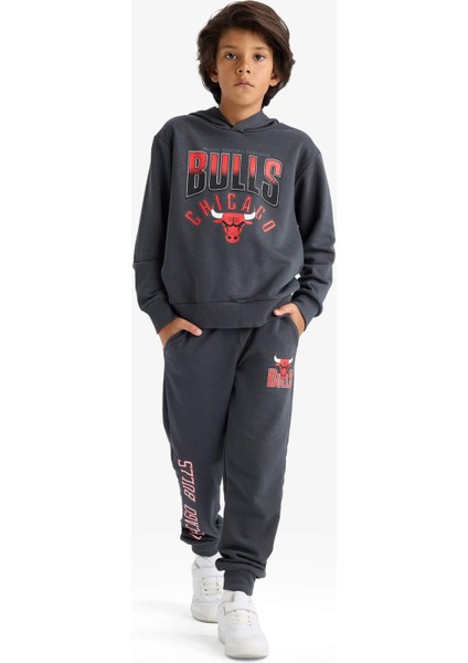 Erkek Çocuk NBA Chicago Bulls Beli Lastikli Jogger Eşofman Altı