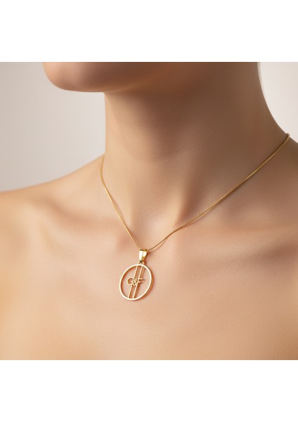 8 Ayar Altın Kolye Ucu F&g GM11424 1 gr