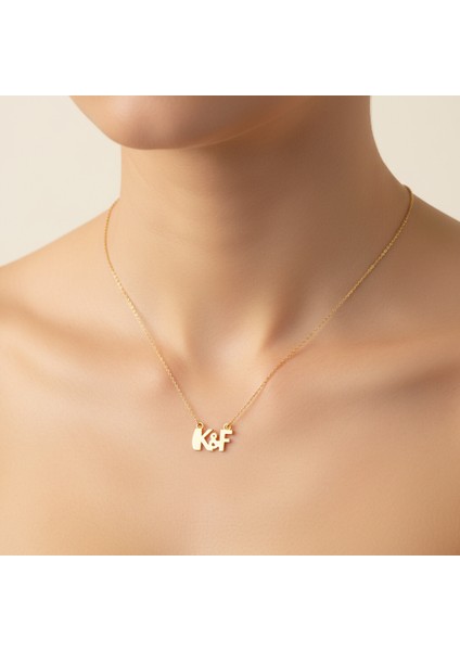 8 Ayar Altın Kolye Ucu F&k GM11444 0.5 gr