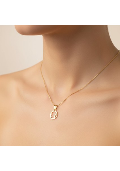 8 Ayar Altın Kolye Ucu F&l GM11448 1 gr