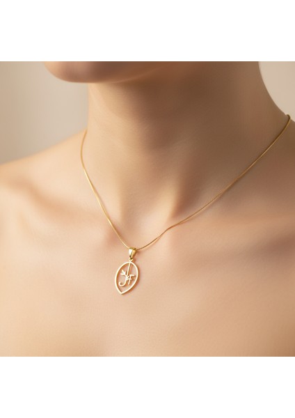 8 Ayar Altın Kolye Ucu F&j GM11409 1 gr