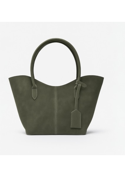 Alina Shopper Süet Omuz Çantası