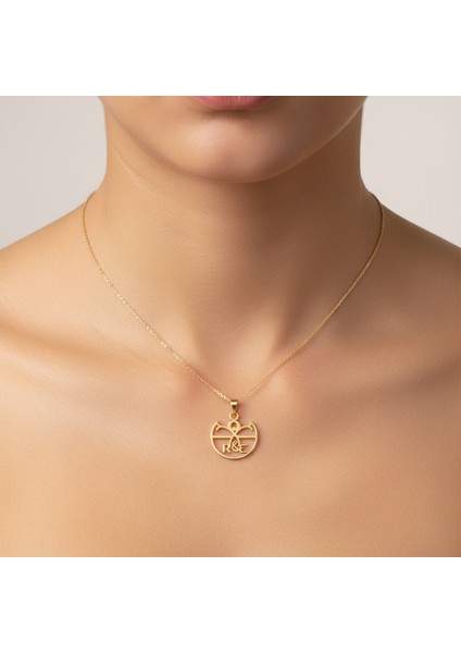 8 Ayar Altın Kolye Ucu E&r GM11303 0.5 gr