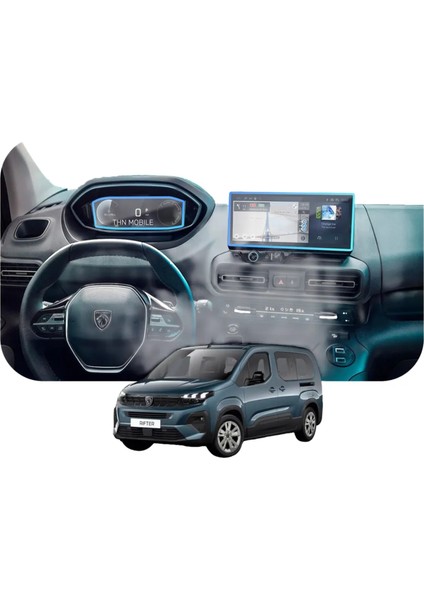Peugeot Rifter ve Panelvan 2024 ve 2025 Model Gösterge Paneli Ekran Koruyucu fiyatları