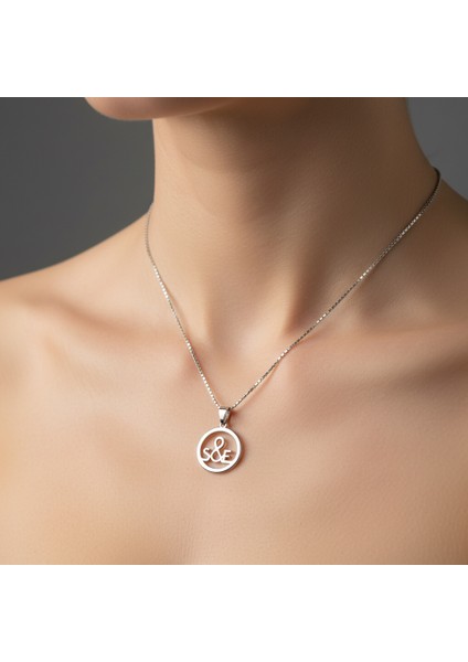 925 Ayar Gümüş Kolye E&s SM11306