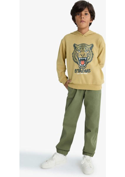 Erkek Çocuk Jogger Fit Gabardin Pantolon F5038A825WN