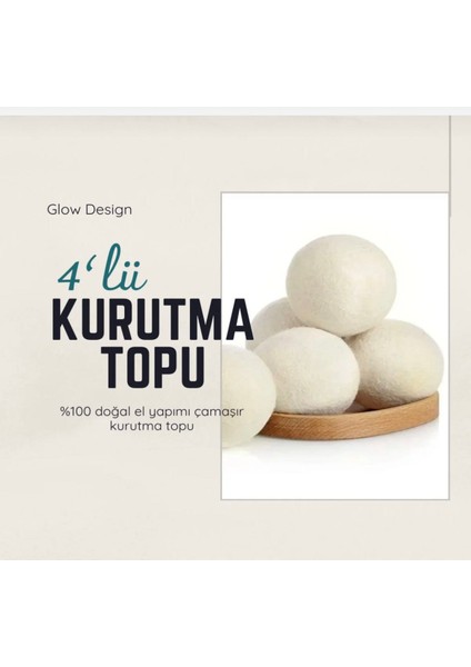 Çamaşır Kurutma Topu 4lü