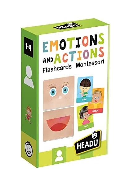 Headu Flashcards Emotions And Actions (1-4 Yaş) fiyatları