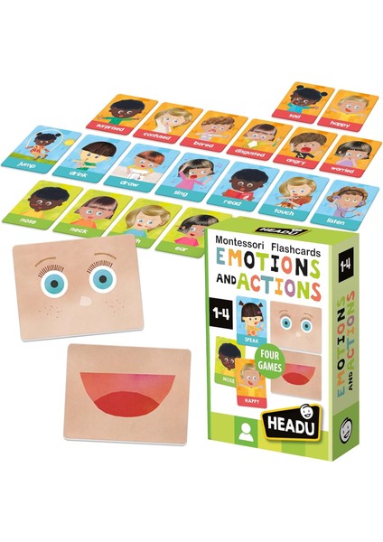 Headu Flashcards Emotions And Actions (1-4 Yaş) modelleri