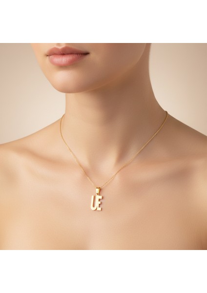 8 Ayar Altın Kolye Ucu E&u GM11345 0.5 gr