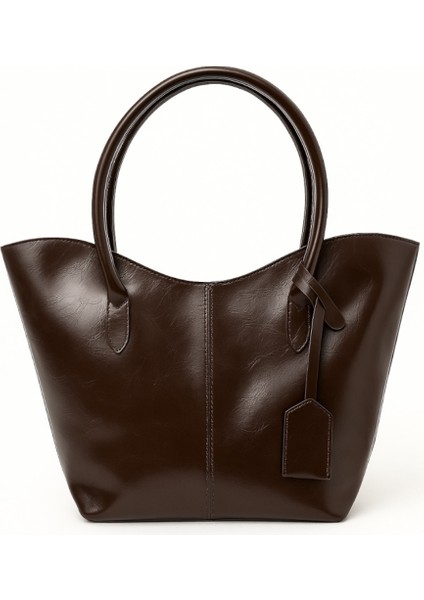 Alina Shopper Süet Omuz Çantası