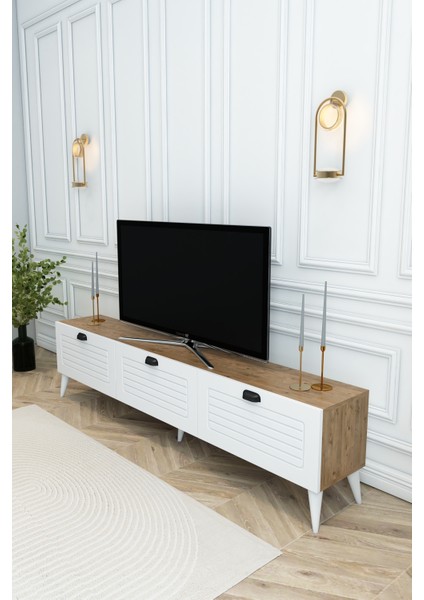 Country Model 150 cm TV Ünitesi - MDF Membran Kapak Modern TV Sehpası | Çam Renk Televizyon Konsolu fiyatları