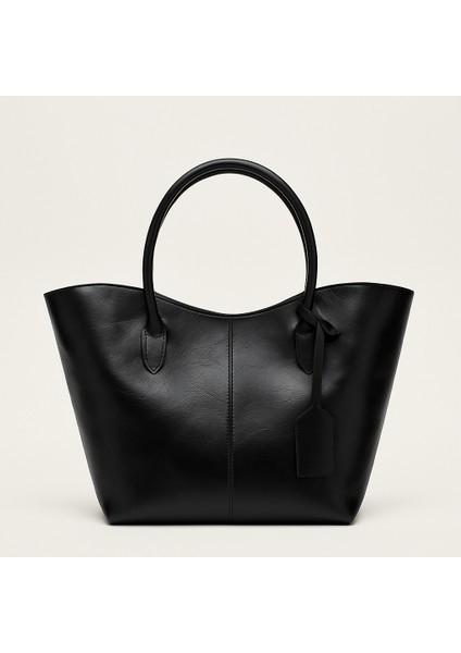 Alina Shopper Süet Omuz Çantası