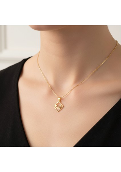 14 Ayar Altın Kolye Ucu F&k GM11447 0.5 gr