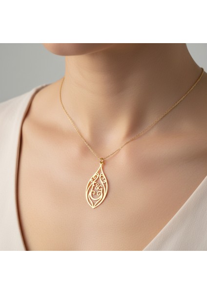 8 Ayar Altın Kolye Ucu F&g GM11420 0.5 gr