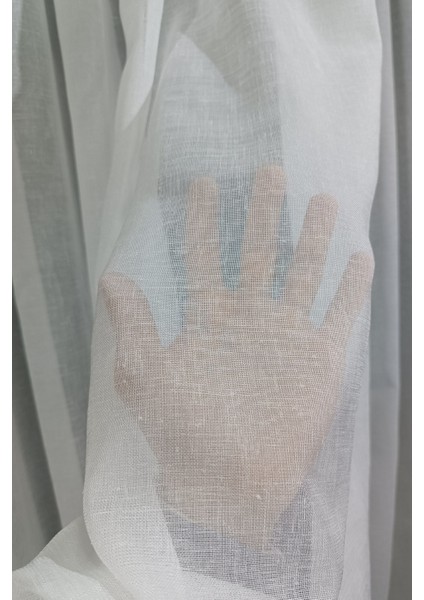 Keten Foldet Tül Perde (1/3 Sık Pile) Ağır Gramajlı Kırışmaz Ütü Istemez