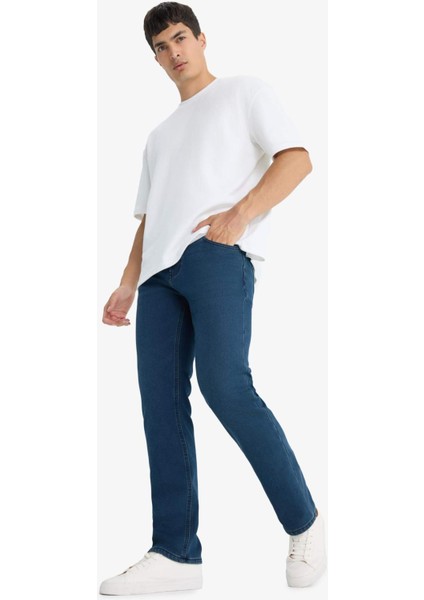 Sergio Regular Fit Normal Bel Boru Paça Termal Polarlı Jean Pantolon Y0369AZ25WN