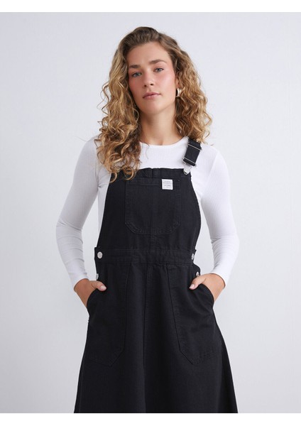 Lcw Yeni Sezon Cey Yeni Sezon Kare Yaka Jean Salopet Elbise modelleri