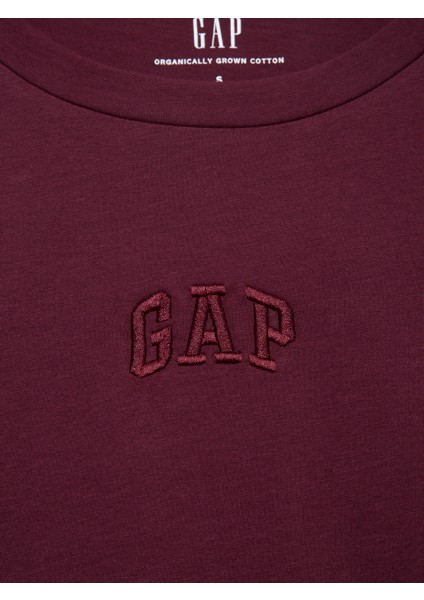 Kadın Bordo Arch Gap Logo T-Shirt fiyatları