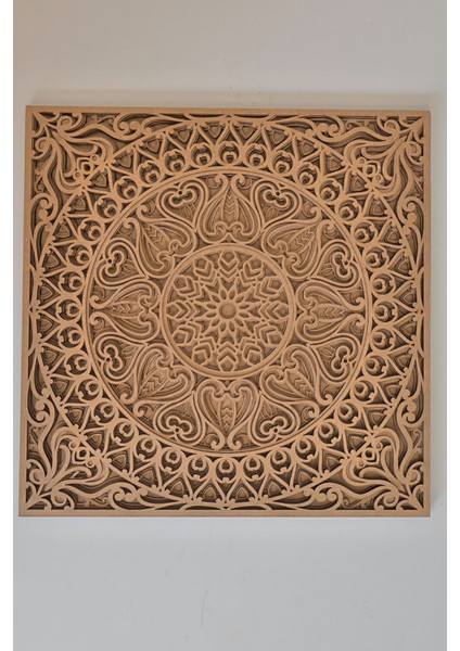 Atriyum Mandala Ham Ahşap Duvar Dekoru Bohem ve Iskandinav Ev Dekorasyonları Için Mükemmel Seçim fiyatları