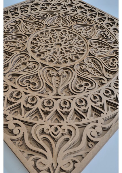 Atriyum Mandala Ham Ahşap Duvar Dekoru Bohem ve Iskandinav Ev Dekorasyonları Için Mükemmel Seçim modelleri